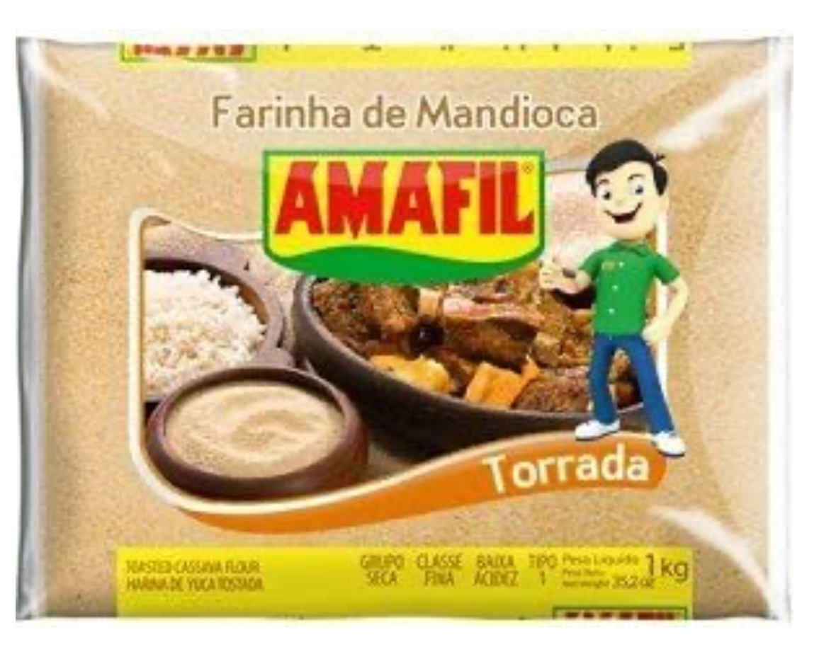 Farinha de mandioca torrada Amafil 500g