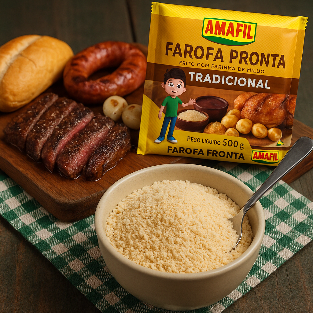 Farofa pronta tradicional Amafil 500g
